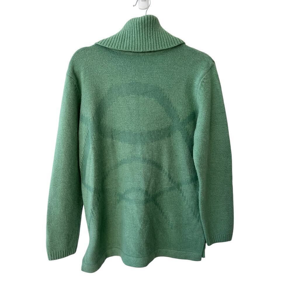 L’envers Green Turtleneck Wool Sweater size medium